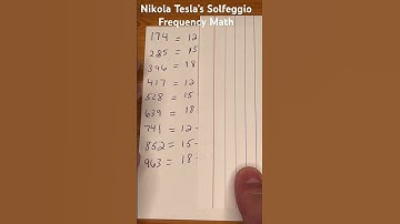 Nikola Tesla’s Solfeggio Frequencies Math