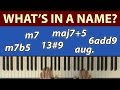 What's in a Name? Chord Names vs Chord Functions