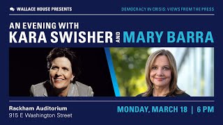 Wallace House Presents An Evening with Kara Swisher and Mary Barra