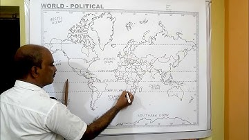 Basics of World Map part-1 | Continents & Oceans | Latitude & Longitude