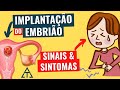 SINTOMAS DA IMPLANTAÇÃO DO EMBRIÃO NO ÚTERO (NIDAÇÃO): o que acontece após a CONCEPÇÃO!