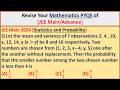 MATHEMATICS PYQS STATISTICS AND PROBABILITY JEE MAIN 2026/ How to Sove a Question on Probability?
