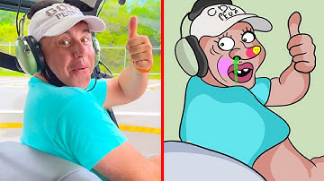 Nastya and dad went on a cocoa tour to learn how chocolate is made | funny drawing meme 😂 part 240