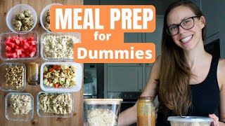 MEAL PREP FOR DUMMIES | Easy, Plant-Based Meal Prep in 1 Hour!