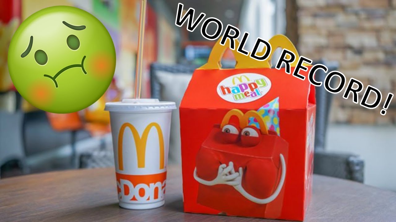 FASTEST HAPPY MEAL EVER EATEN WORLD RECORD YouTube