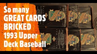 1993 Upper Deck Baseball Card Pack Opening | Hall of Famers Rookie Cards BRICKED
