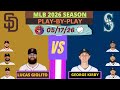 MLB SNB: Seattle Mariners vs. San Diego Padres LIVE 3D MODE | Radio-Style Play-by-Play #padres