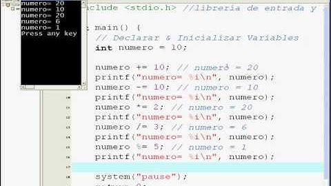 Programacion en C  - Leccion 2.4 "Declaraciones de Asignacion"