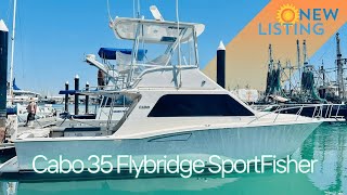 35' Cabo 35 Flybridge Sportfisher for sale by La Paz Yachts