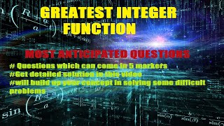 PRMO Most Anticipated questions/Greatest Integer Function