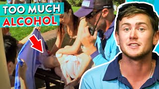 Two Drunk Girls P Out Simultaneously At Bondi Beach