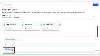Creating A Dropbox & Rubric In Google Classroom