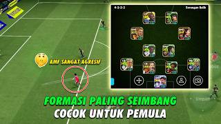 FORMASI INI COCOK UNTUK PEMULA &amp; META SEKARANG 😱 FORMASI 4222 PALING BALANCE !! EFOOTBALL MOBILE