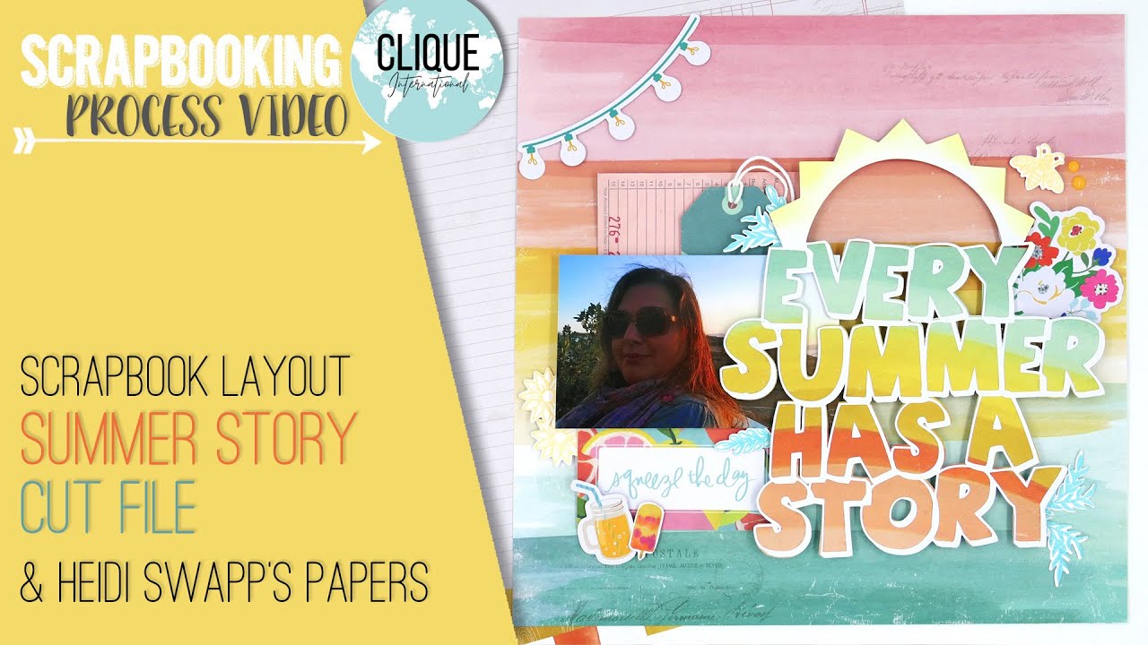 summer scrapbook pages
