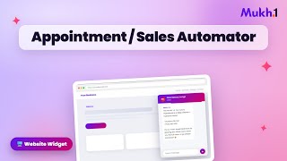 Appointment / Sales Automator on Website Chat Widget | AI Agent Demo (Mukh.1)