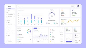 Responsive Admin Dashboard Template Design Using HTML CSS Bootstrap & JavaScript