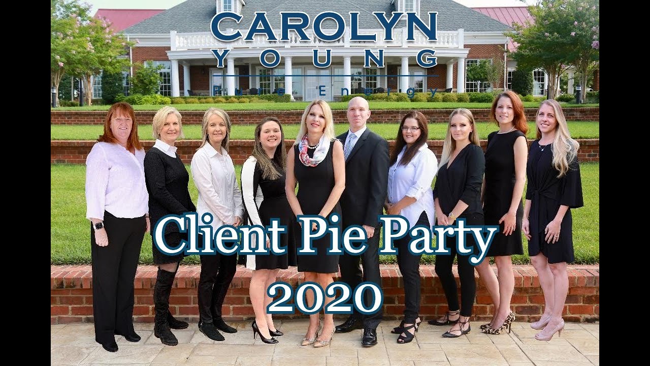 Carolyn Young Team Client Pie Party 2020