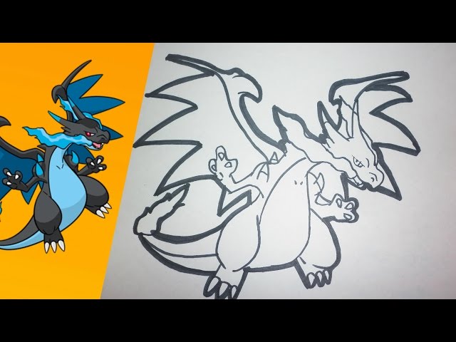 🔥 Drawing Charizard, Dibujando a Charizard POKEMON ART [ESP