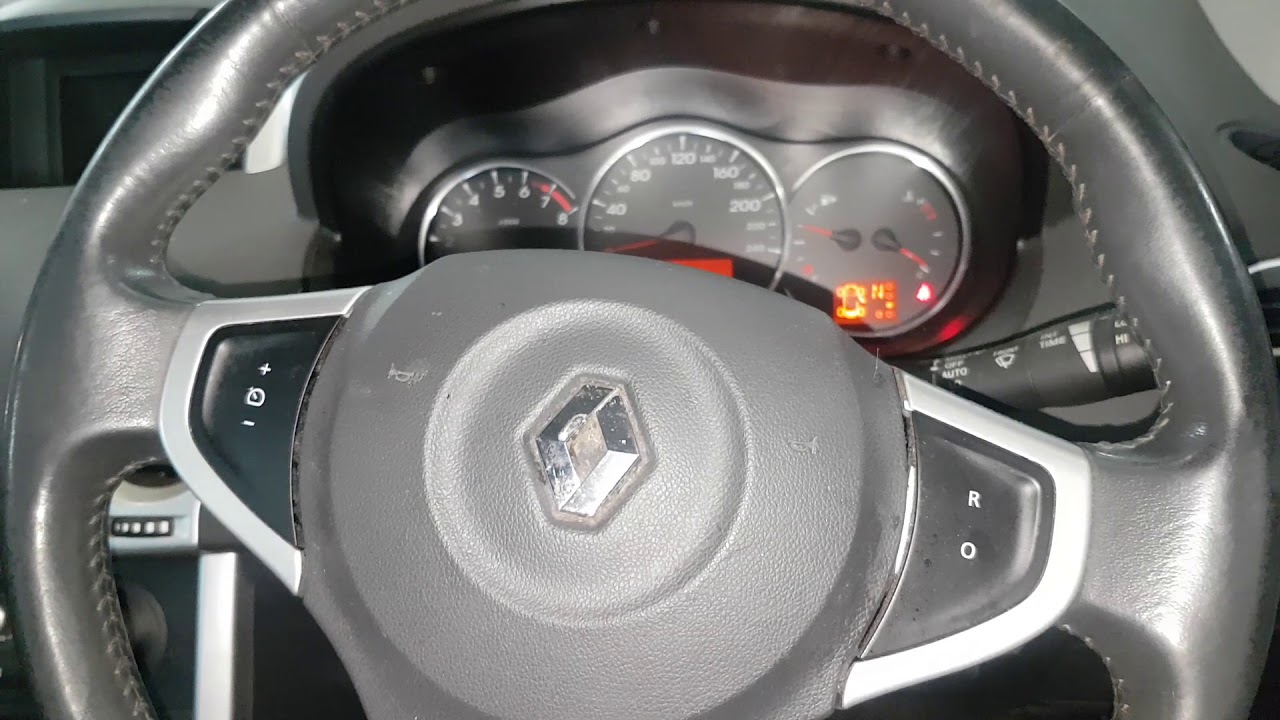 Renault Koleos Service Reset Oil Change Reset Checking Oil Level Via