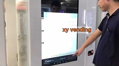 XY big full touch screen vending machine with elevator system