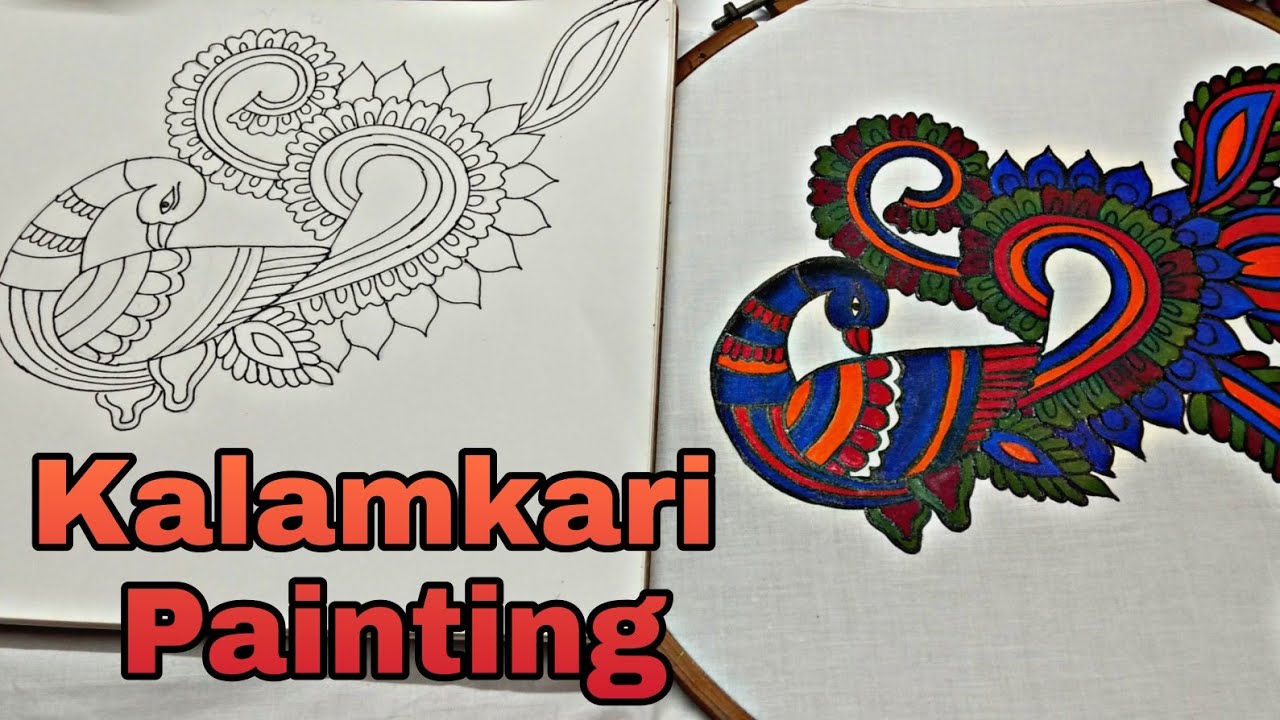 KALAMKARI/KALAMKARI Art/Kalamkari Painting for Beginners/How to draw
