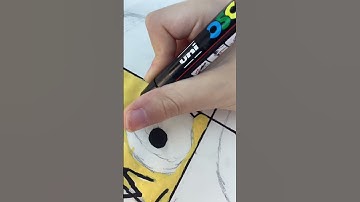 Drawing Homer Simpson in 4 different styles+getting new posca’s!!🙂😐 #shorts #simpsons #posca