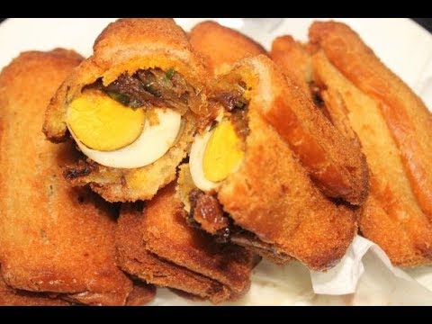 Bread egg puff roll without oven | evening snacks recipe