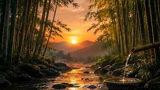 Sunset in a Japanese Zen Garden | Calming Music for Relaxation & Inner Peace