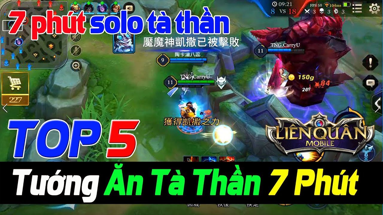 Liên quân mobile Top 5 Tướng Solo Tà thần Caesar Phút thứ 7 Meta Mùa 10 Bùa Tà Thần Định Đoạt Game