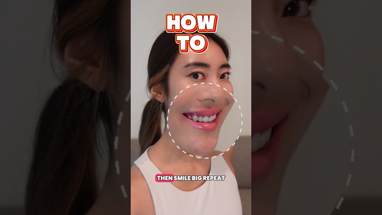 Simple Face Exercises to Lift Jowls & Laugh Lines, Wrinkles #antiaging #shorts #skincare