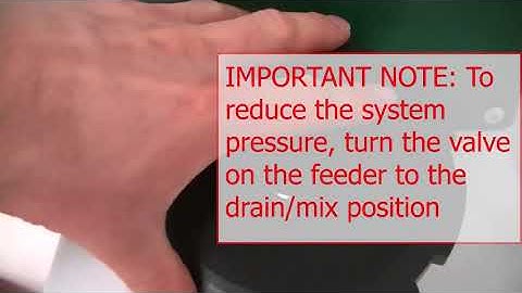 DMF Quick Pressure Adjustment