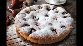 Пирог Простой Пирог с Клубникой / Ягодный Пирог Рецепт / Вкусный Пирог к Чаю Пирог Простой Пирог с Клубникой / Ягодный Пирог Рецепт / Вкусный Пирог к Чаю