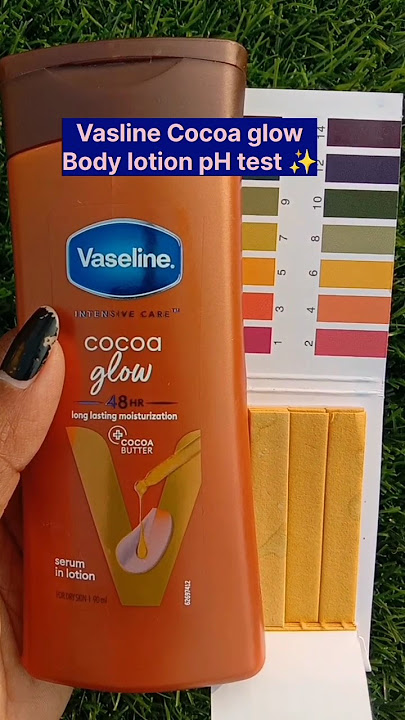 Vasline Cocoa glow winter Body lotion pH test review✨#shorts #subscribe #viral #shortsfeed