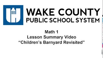 Math 1 Unit 7 Lesson 3 Summary Video