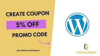 How to Create Promo Codes in WordPress Without Plugins | How to Add Coupon Codes in WordPress