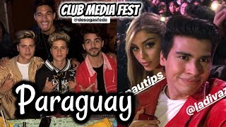 LUISITO COMUNICA, Martinez Twins y LA DIVAZA en PARAGUAY presentación del Club Media Fest y Pautips