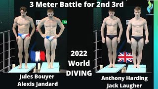2022 Men World Double Diving 3 Meter Anthony Harding/Jack Laugher vs Jules Bouyer/Alexis Jandard