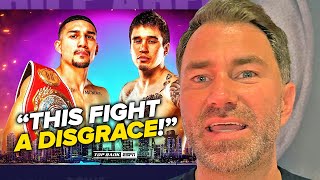 Eddie Hearn tells Teofimo Lopez hes a "F**** DISGRACE" for next fight!