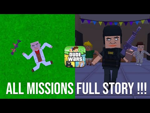 Dude Wars All Missions Gameplay u0026 Full Story !!! ???