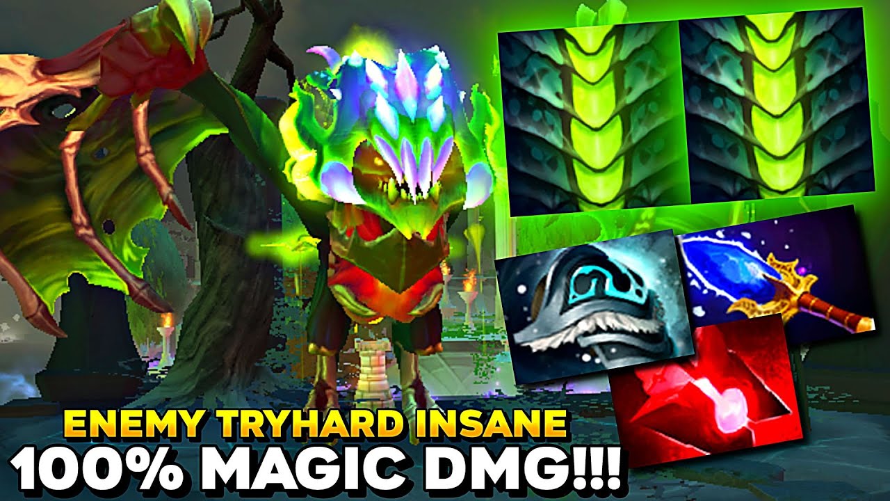 Viper Op Meta Corrosive Skin + Bloodstone 100% магического урона Enemy Tryhard Insane - Dota 2