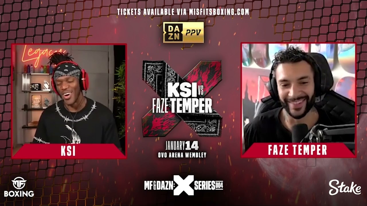 KSI and Faze Temper Respecting Each Other For 2 Minutes 38 Seconds