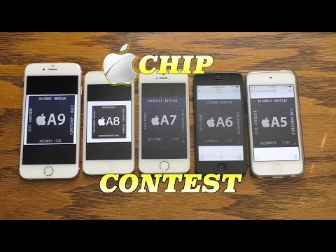 Apple A9 칩 vs A8 vs A7 vs A6 vs A5 | 칩 콘테스트 (Ep.1)