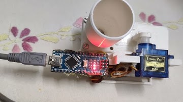 Automatic fish feeder using Arduino Nano and 3d printed frame with LED indicators