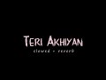 Teri  akhiyan  |  ( slowed reverb) | A bazz | varun x reverb   Ｔｅｒｉ  Ａｋｈｉｙａｎ