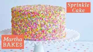 Martha Stewart’s Three-Layer Sprinkle Cake | Martha Bakes Recipes