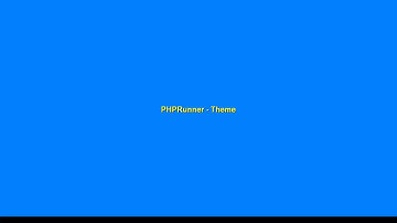Theme   PHPRunner - Ajustes Visuais e CSS