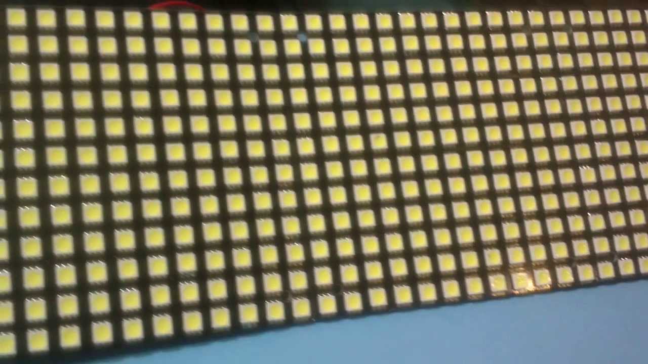 LED Matrix-Blinder/Strobe with MY9221 - YouTube