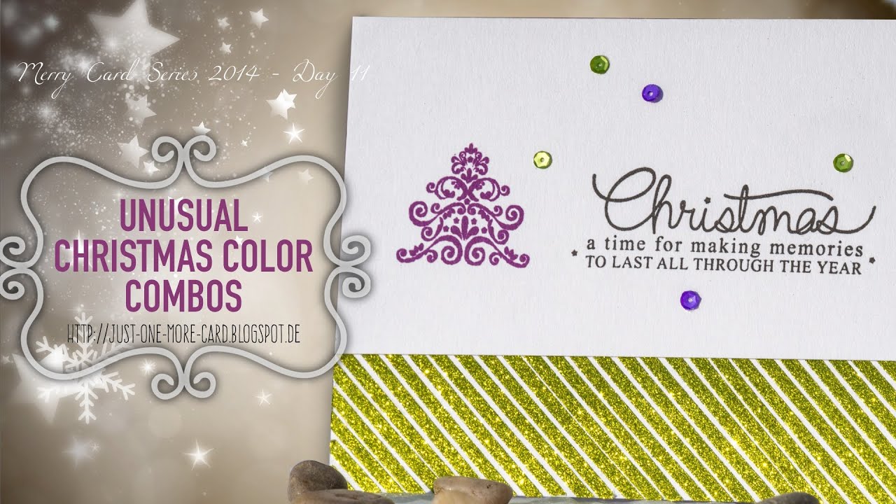 Unusual Color Combos for Christmas - Merry Holiday Series Day 11 - YouTube