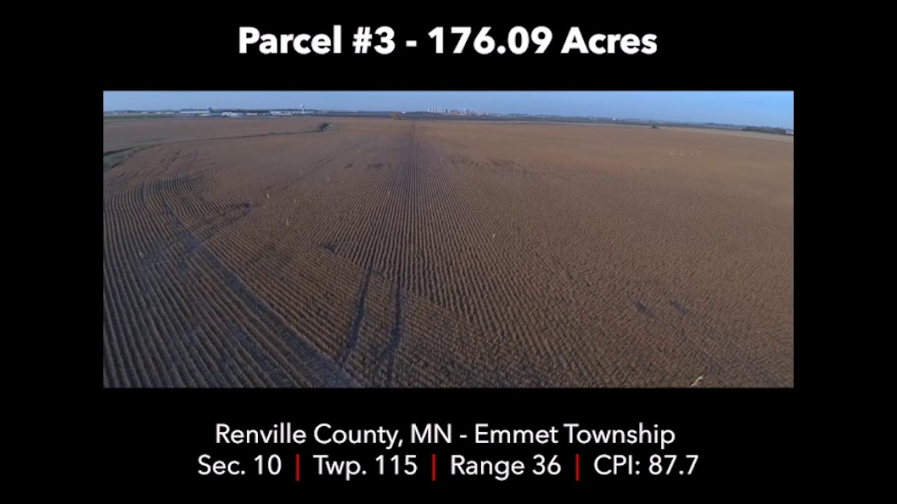 Renville County Farmland Auction Dec 11th 2017 Parcel 3 176.09 Acres