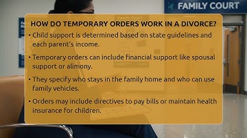 How Do Temporary Orders Work In A Divorce? - Family Law Gurus